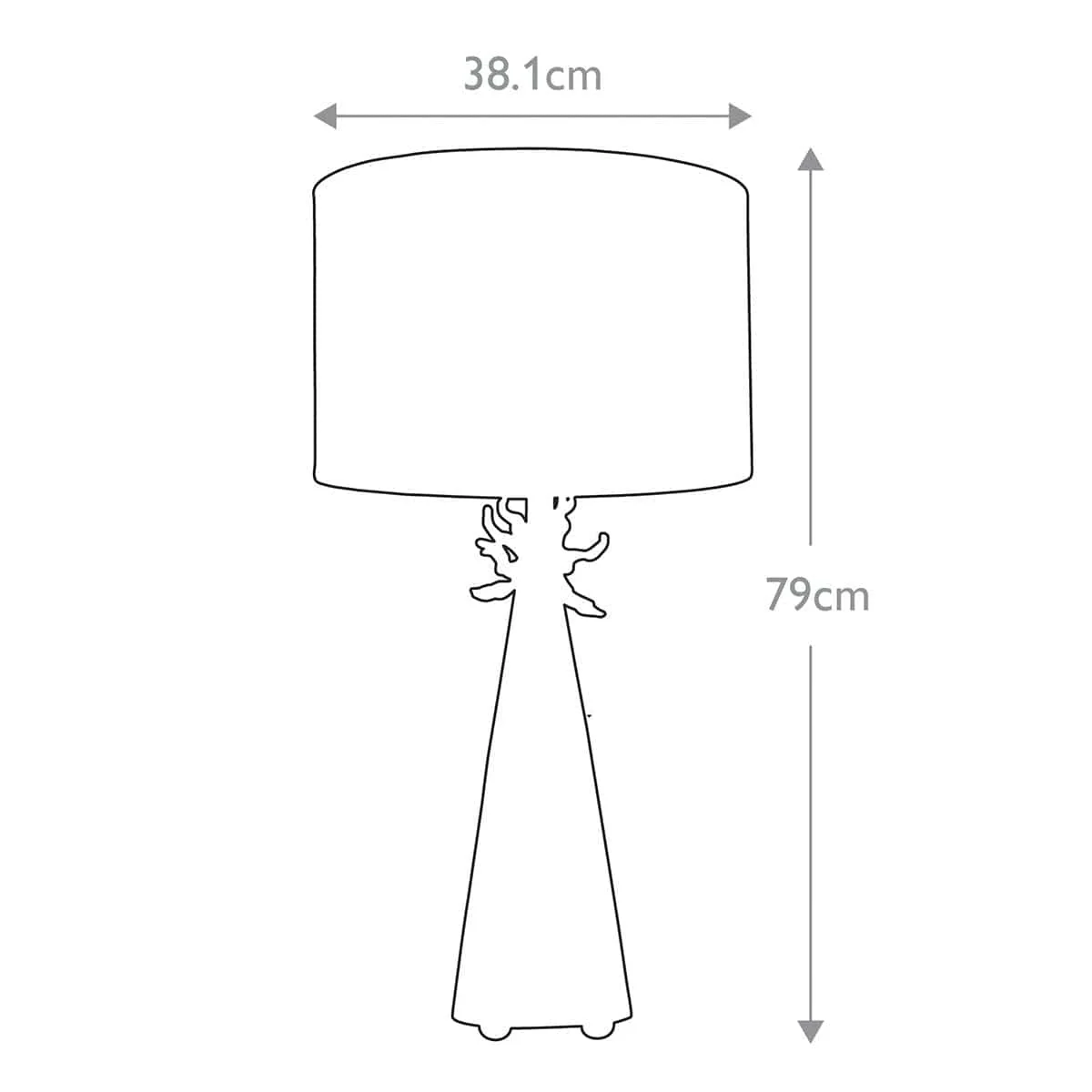 Luminaire blanc de table – Image 3
