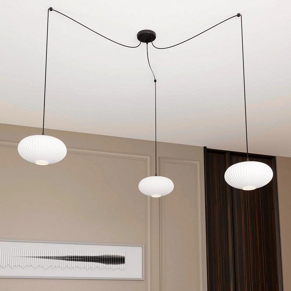 Luminaire qui pend pour Salon blanc