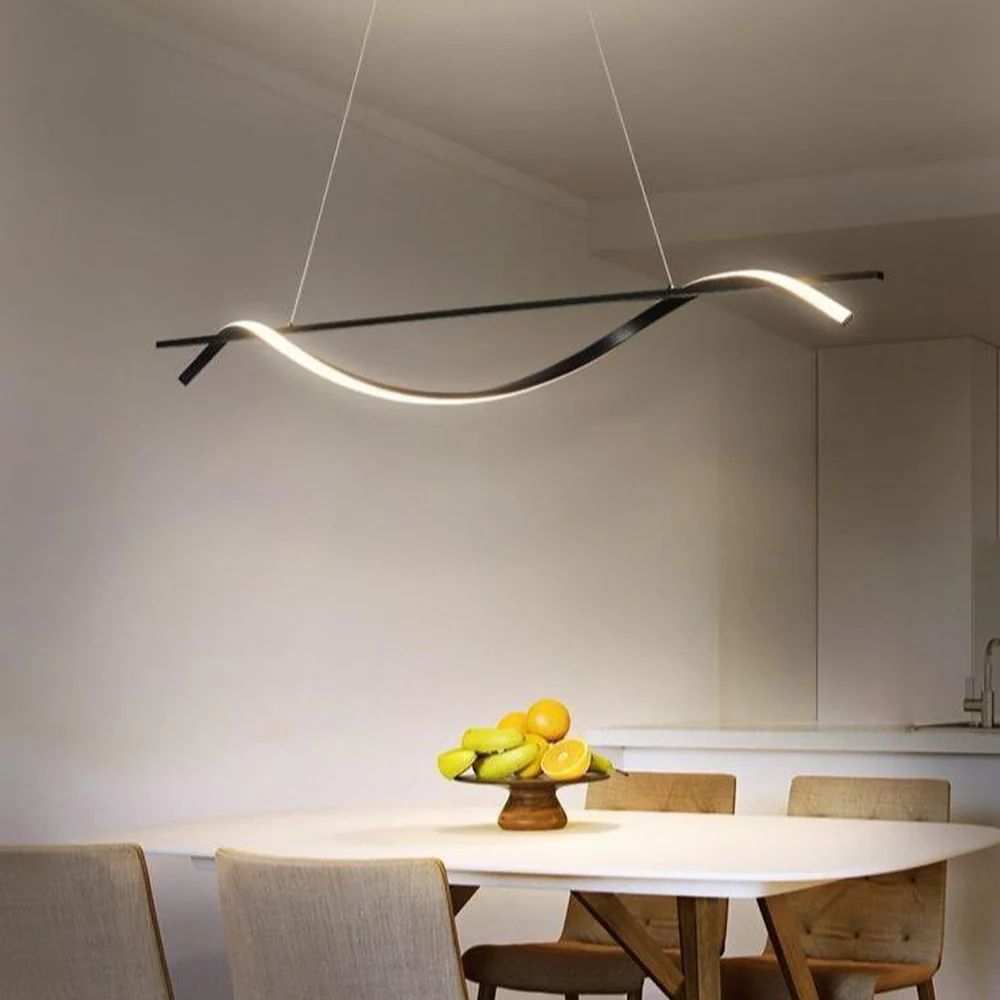 Lustre Long Moderne – Image 3